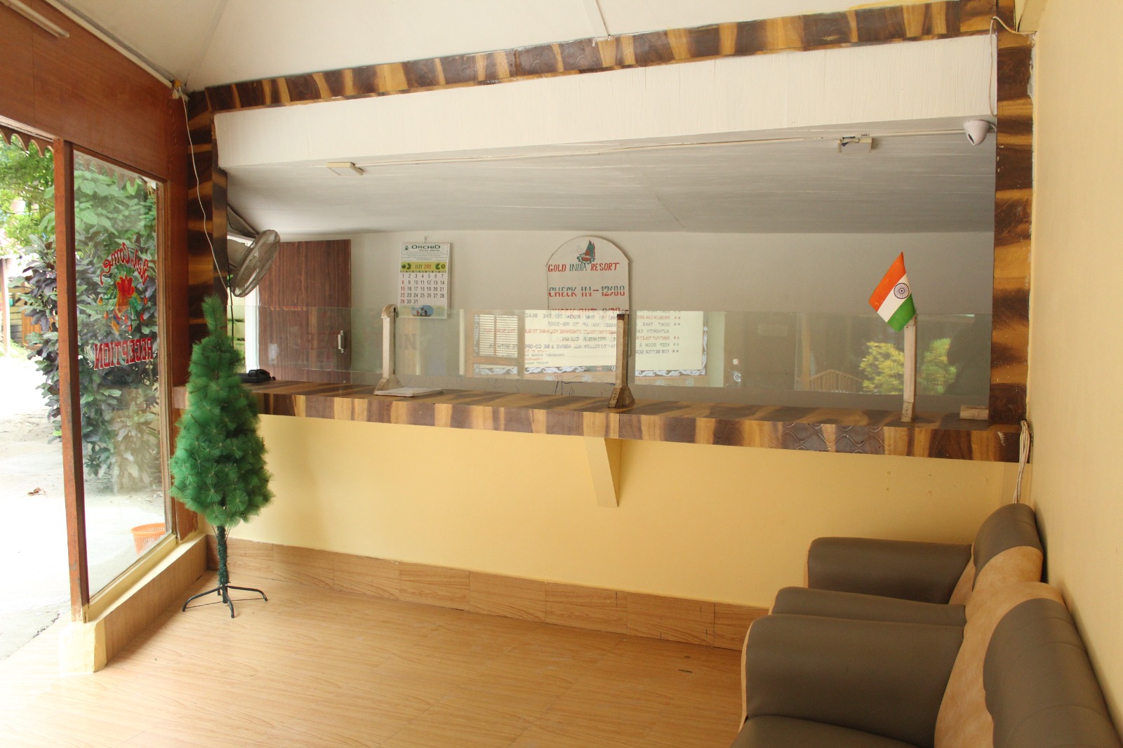 Reception area at Olive Green Beach Resort